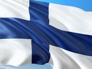 The Finnish flag