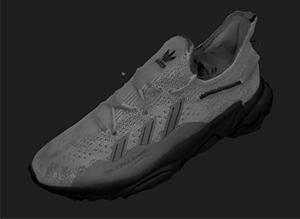 3D scan of a trainer shoe