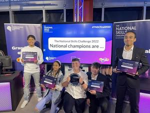 The winners of the National Skills Challenge with their certificates