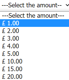 select-amount