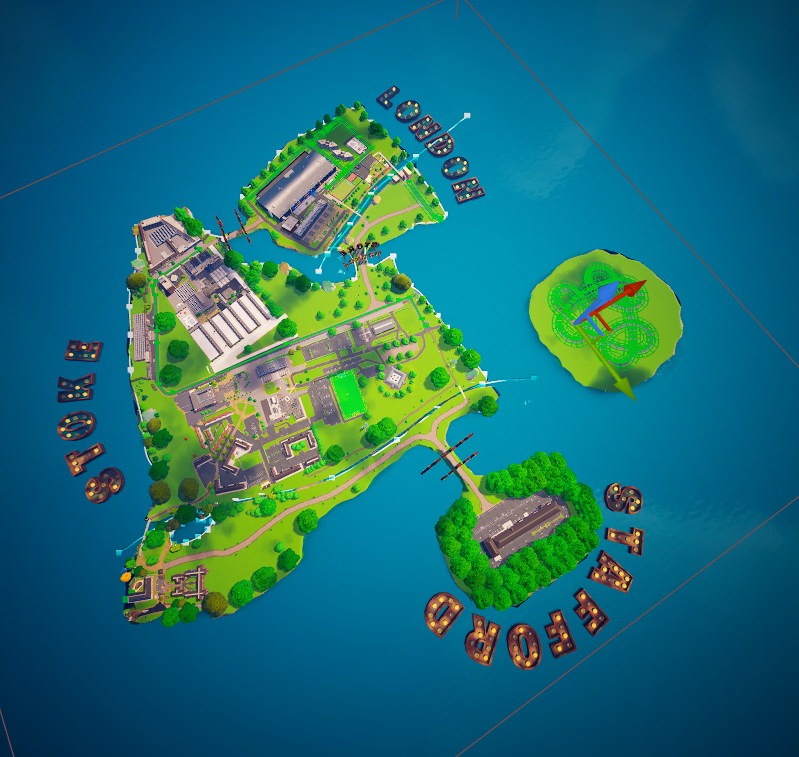 Fornite map of the StaffsVerse